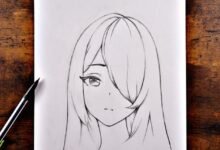 easy girl drawing