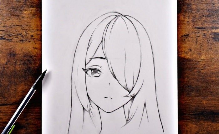 easy girl drawing